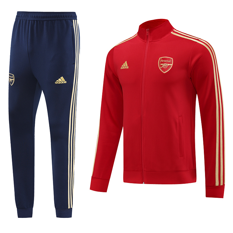 AAA Quality Arsenal 23/24 Tracksuit - Red/Golden